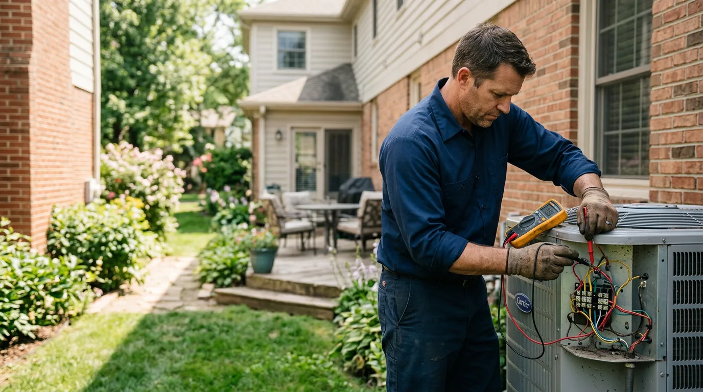 HVAC technician working near Ruso, ND